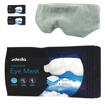 3 -  masques lestés pour les yeux de Derila (€ 16,65/unité)